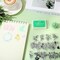 5 Sheets Wildflower Clear Stamps Floral Leaves Butterfly Silicone Transparent Stamps for DIY Craft Card Making Scrapbooking Embossing Album Decor